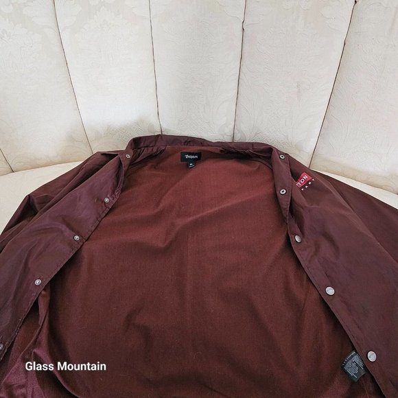 Brixton Maroon Windbreaker Jacket - Picture 6 of 13